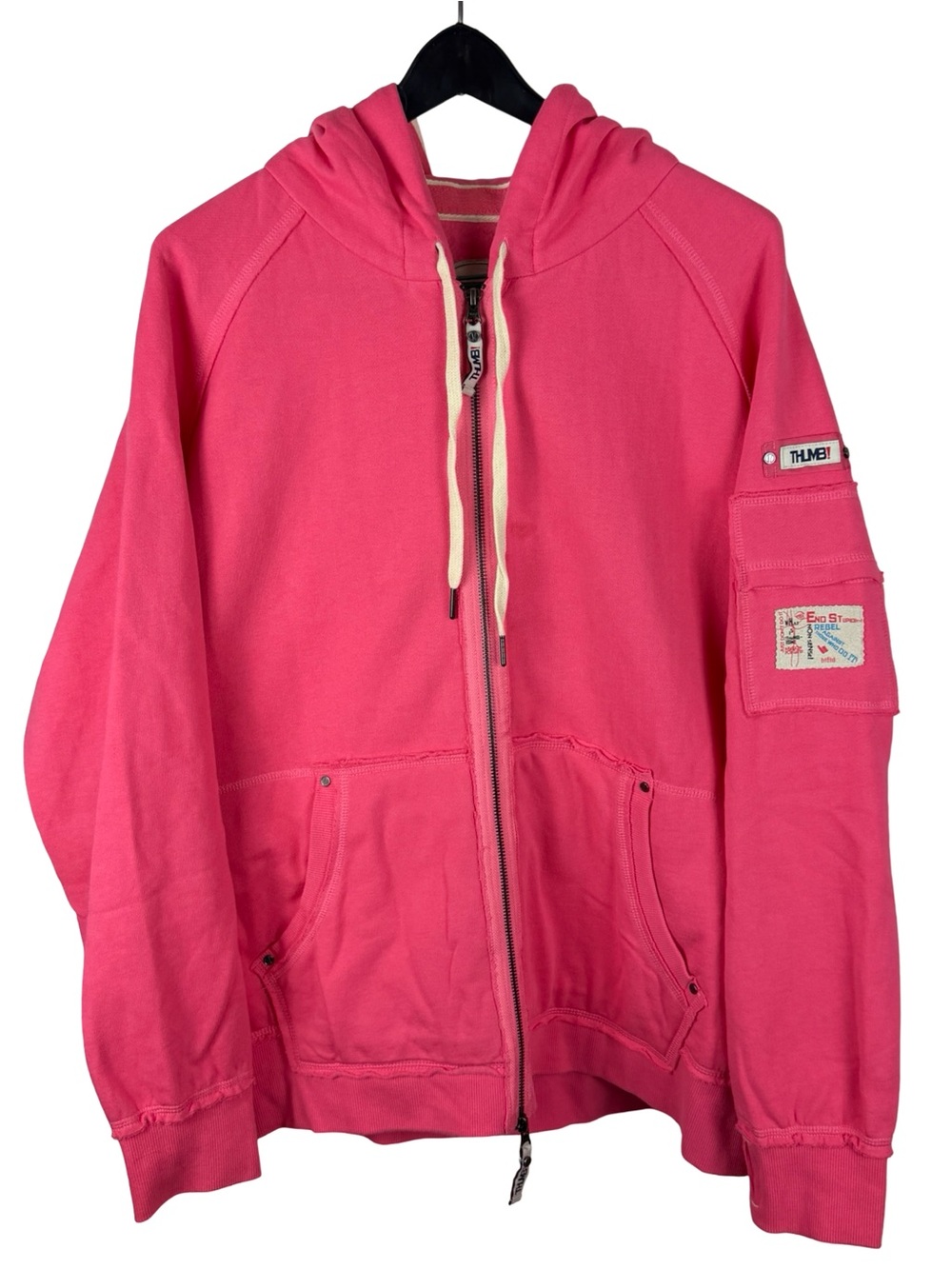 Womenβs Y2K Thumb! United The Jamie Streetwear Full Zip Hoodie Size 2XL